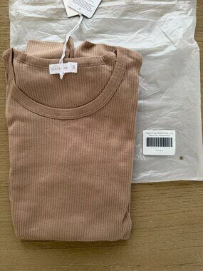 Jamie Kay Cotton Modal Grace Long Sleeve Top Mountain Tan XS